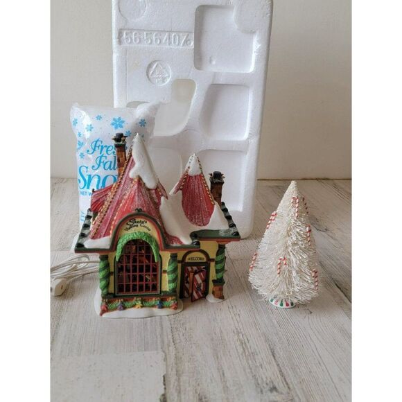 Dept 56 56407 AS IS Santa's visiting center 1999 Village accessory Xmas - Picture 1 of 16